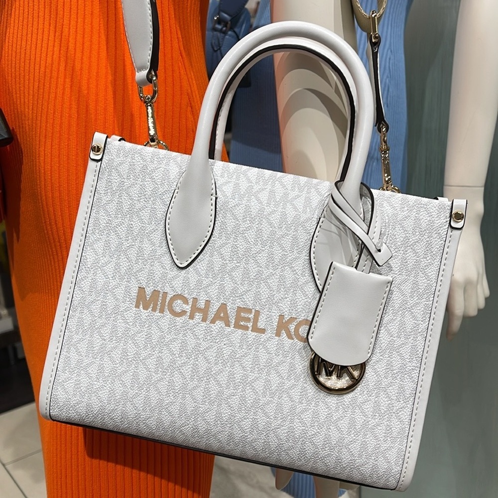 Michael Kors Mirella Small Signature Logo Shopper Top Zip Crossbody XBODY MK
NWT